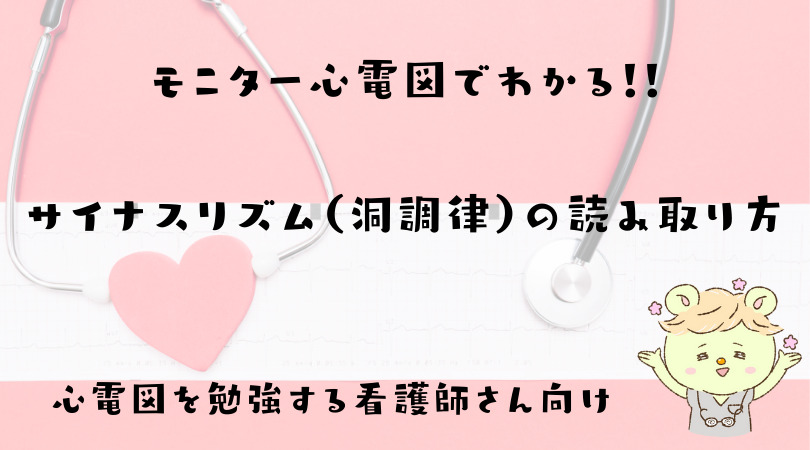 モニター心電図でわかる！サイナスリズム（洞調律）の読み取り方【心電図を勉強する看護師さん向け】